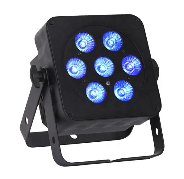 Elevate lighting setup with 6X18 Battery Power Wireless DMX LED Flat Par designed for easy use with Wifi and remote capabilities