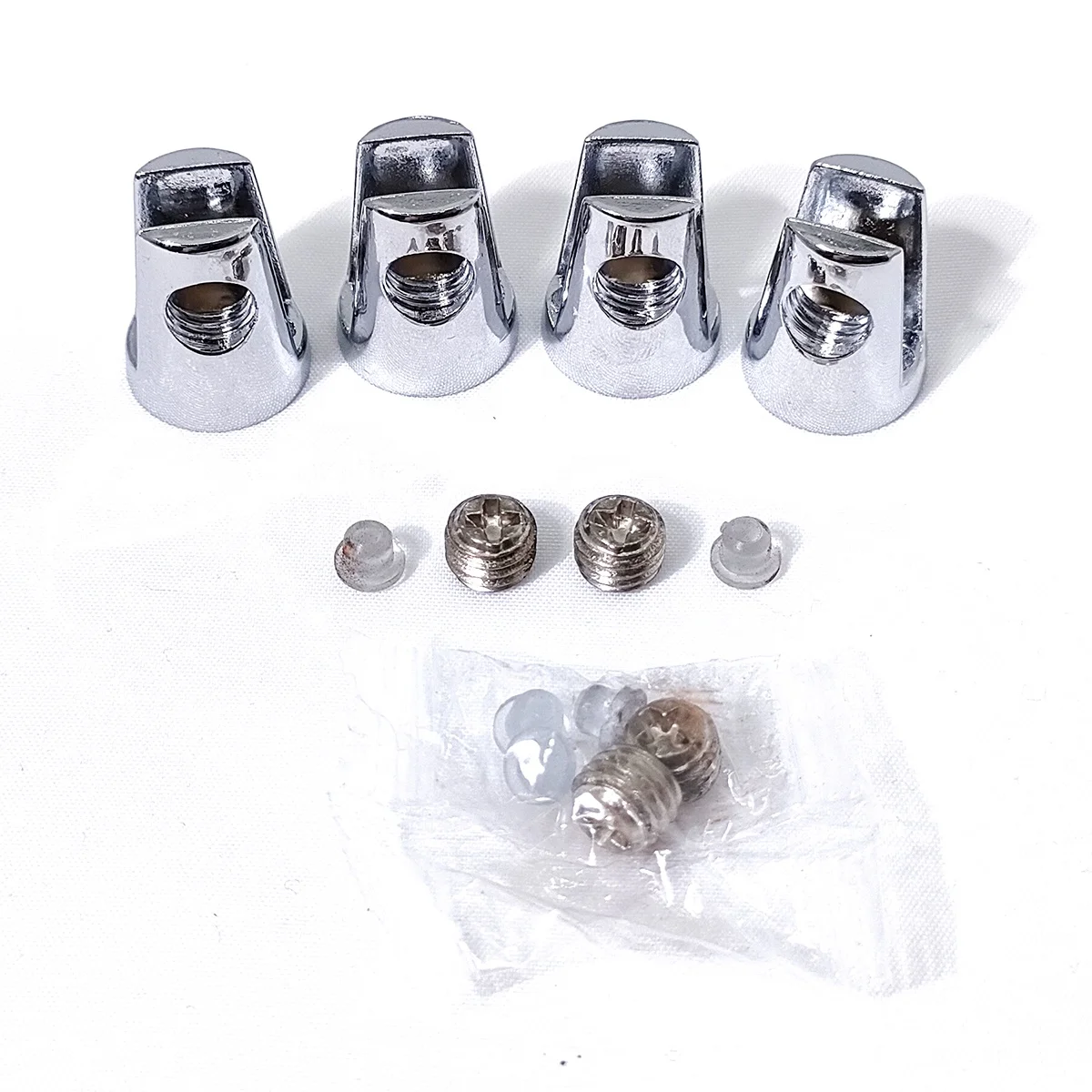 Stainless Steel Glass Clamp Cylindrical Double-Headed Glass Clamps Bathroom Fixed Glass Laminate Bracket