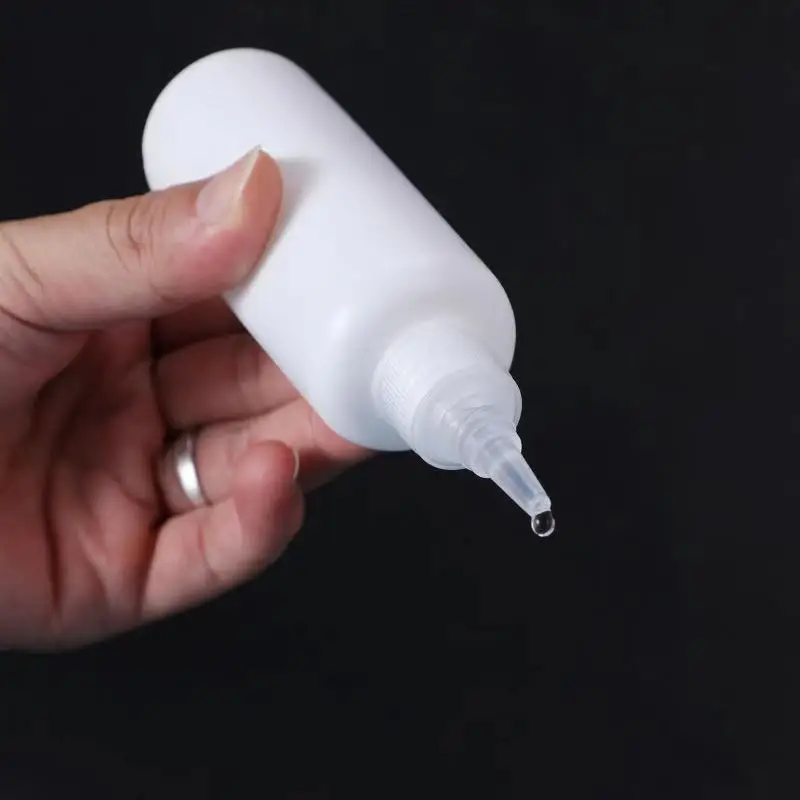100ml pink Soft Hair Oil Dye Squeeze Applicator Packaging 120ml squeeze tube bottle With Twist Cap for hair