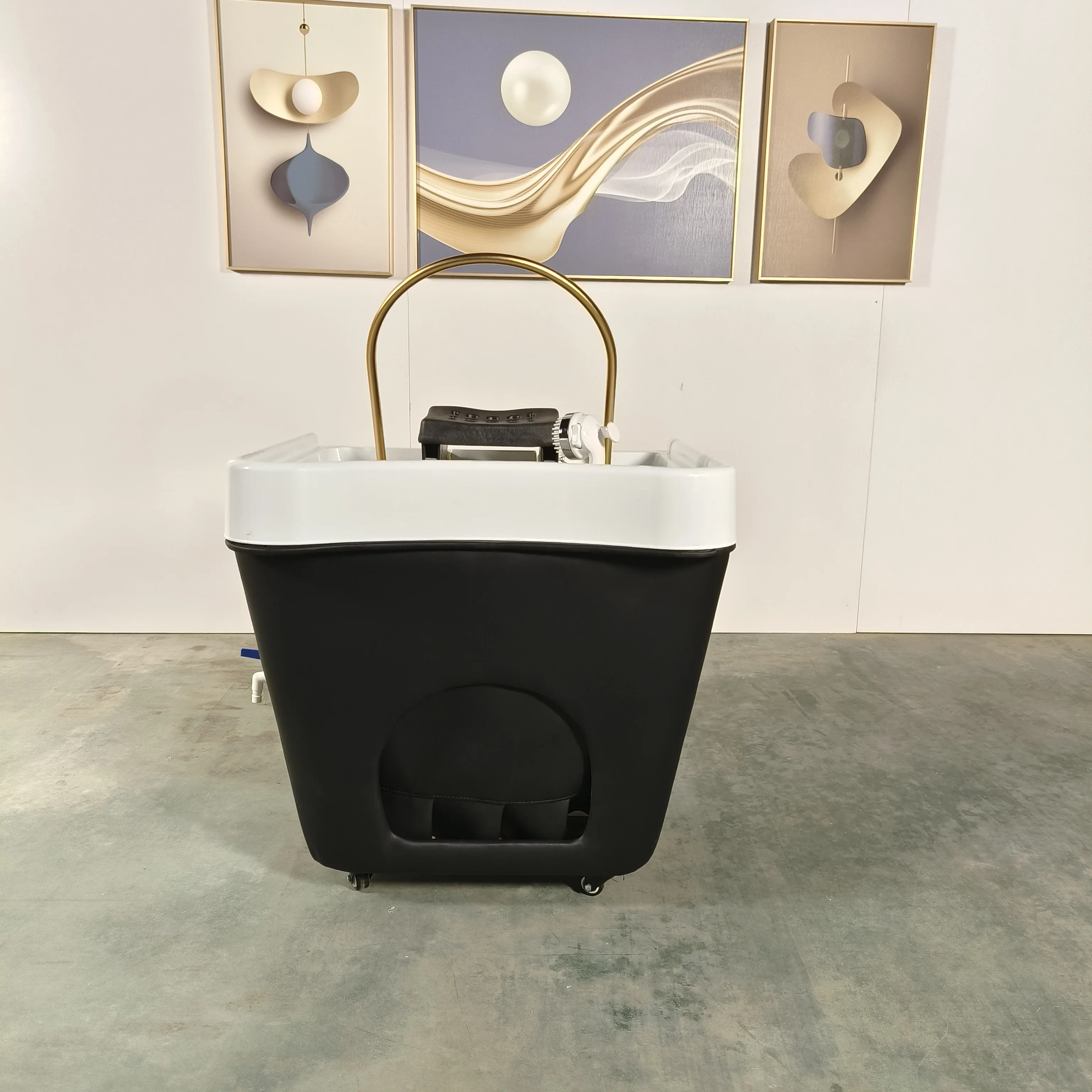 Siman Luxury Portable Shampoo Bowl Sink Custom Head Spa Shower Hair Washing Scalp Massage Home Hospital Beauty Salon Furniture