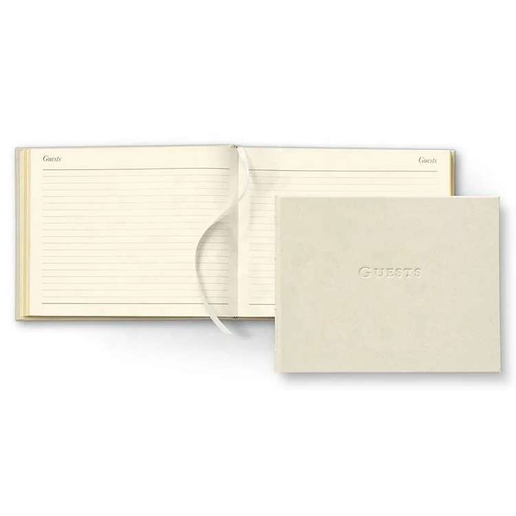 
Factory Customized Classic Design Widely Used Blank Guest Book Wedding 15-20 Days PU Leather 9*0.8*7 Inch 500pcs CN;GUA OEM 