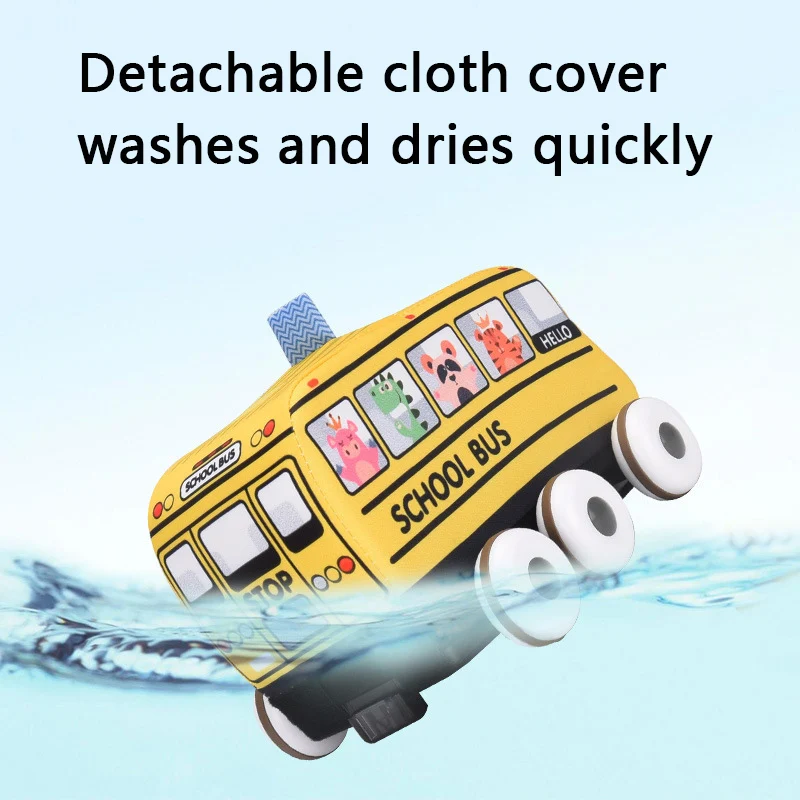 Soft RC Cloth Car Toys With Baby Play Mat Funny Washable Sponge Remote Control Police Car Early Learning Radio Control Toy