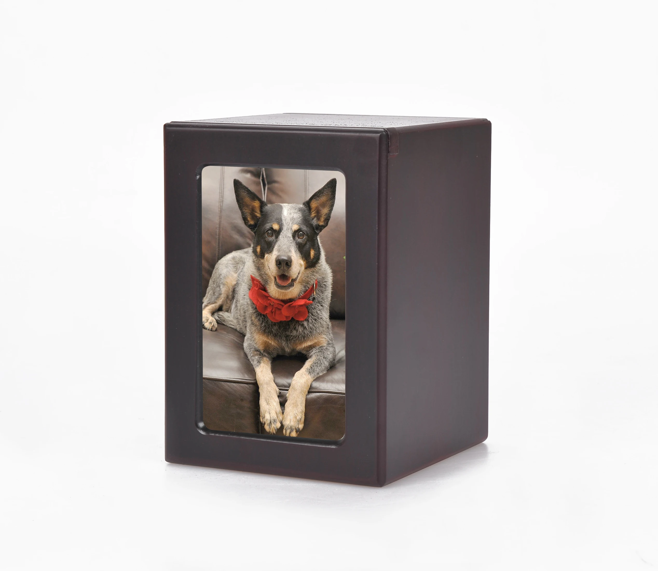 Funeral Supplies Wooden MDF Photo Holder Urns With Frame Box For Pet Ashes