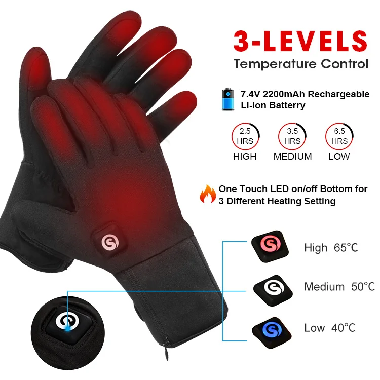 Savior Thermal Heating Cycling Glove Rechargeable Battery Outdoor Sports Heating Cycling Gloves