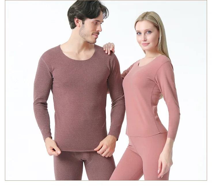 2021 Two Piece/Set Clothing 37-degree Thermostat Thin Long Johns For Male Female Warm Thermal Underwear