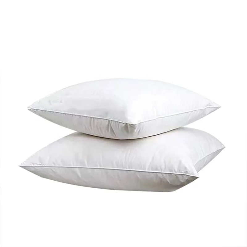 Linda Manufacturers Square White Pillows in Natural Filling with Duck Feathers Decorative & Throw Pillows