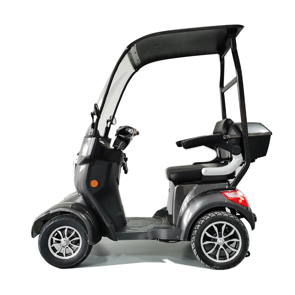 2022 Powerful EEC Large 4 wheel mobility scooterswith canopy roof  electric big scooter