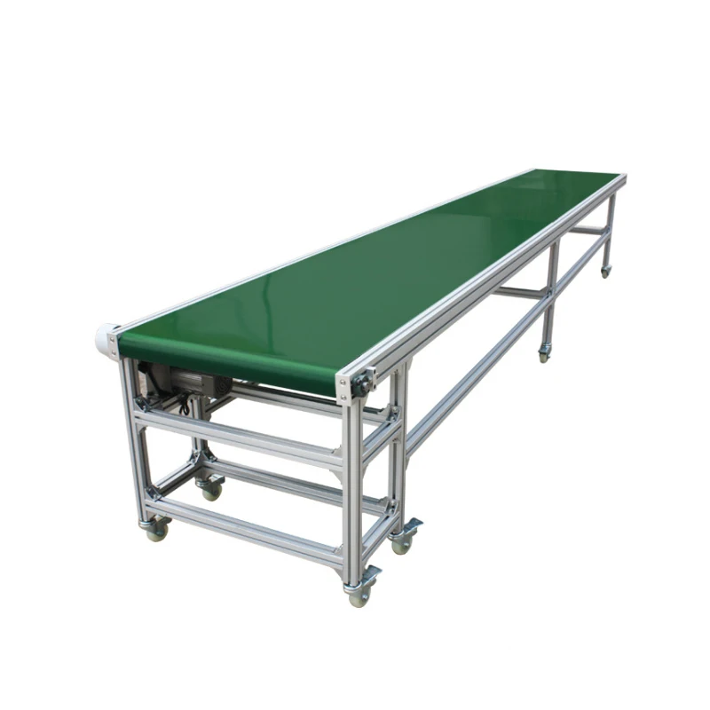 China Manufacturer Oem Customized High Quality Small Size Pvc Belt Conveyor System For Material Transfer