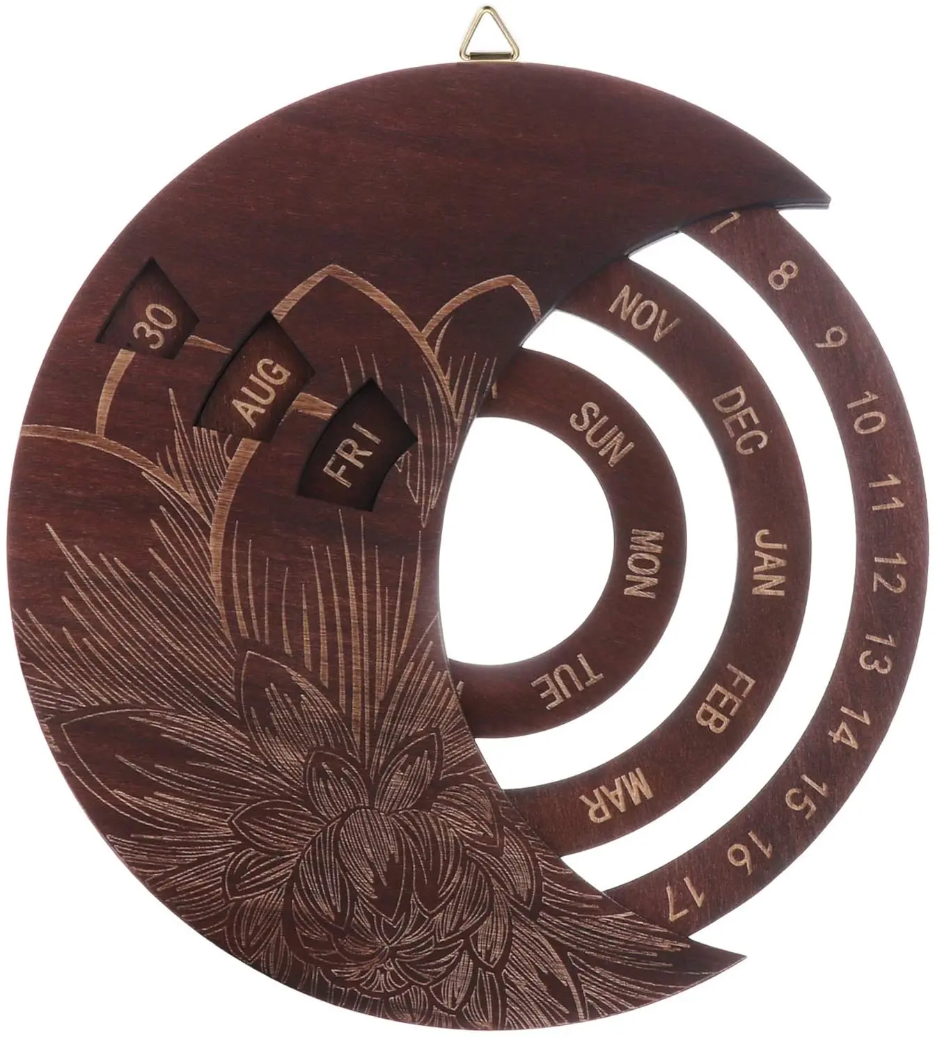 Календарь с Луной, деревянный вечный календарь