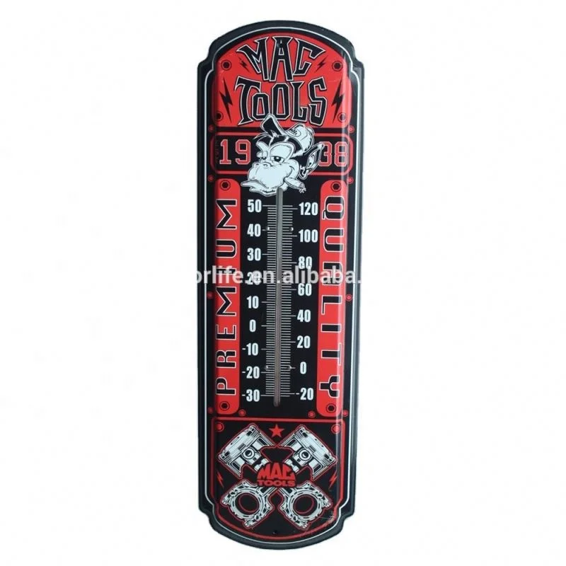 molten liquid metal advertising thermometer