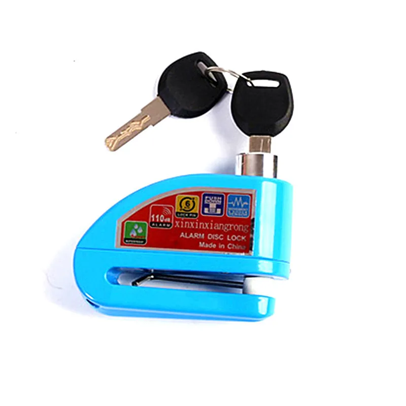 motorcycle bike Alarm sound lock motorcycle disc brake lock 110db loud Security Waterproof bicycle lock motorcycle accessories