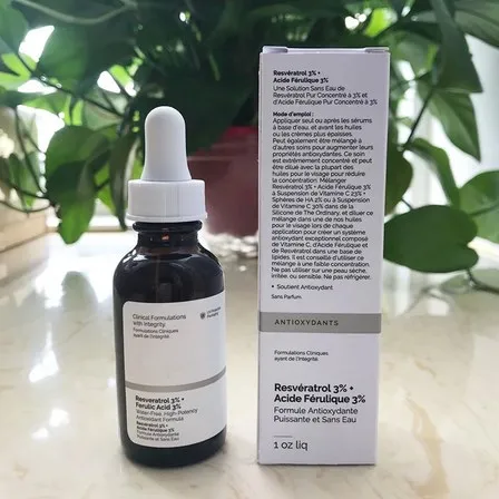 Face Makeup Resveratrol 3% Ferulic Acid 3% Essence Liquid Anti-oxidation Formula Repair Brighten Skin Base Serum