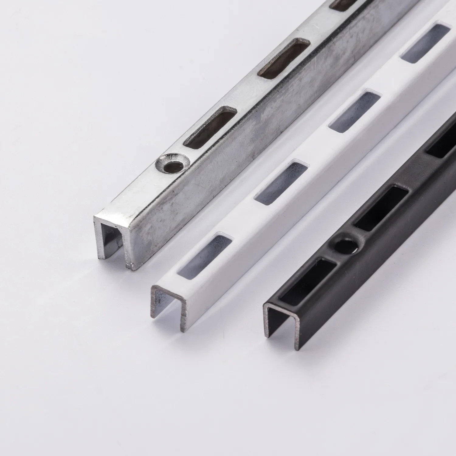 Slot Shelving System Chrome Brackets Uprights with Metal Adjustable Racking AA 25mm Hole Center Channel