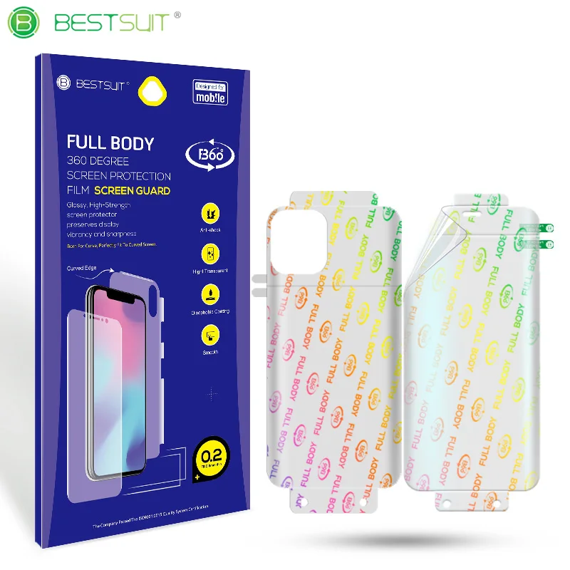 
Wholesale high quality hydrogel film Full coverage ultra thin TPU self-healing screen protector for iphone 12 series 