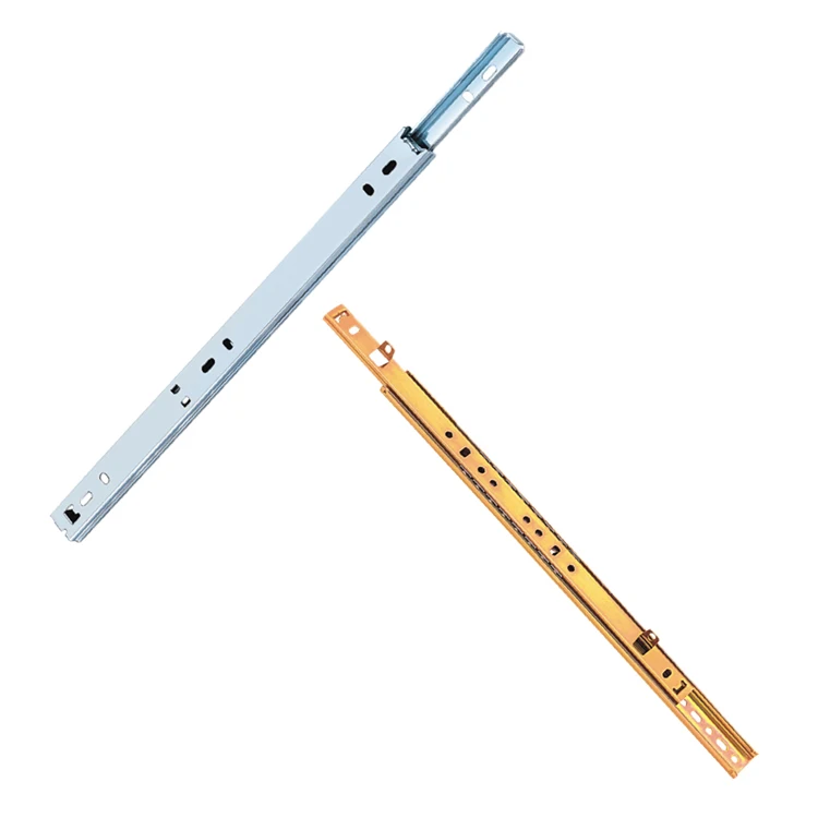 Wholesale 32mm Hole Telescopic Drawer Channel Ball Bearing Slide Rails For Kitchen Accessories