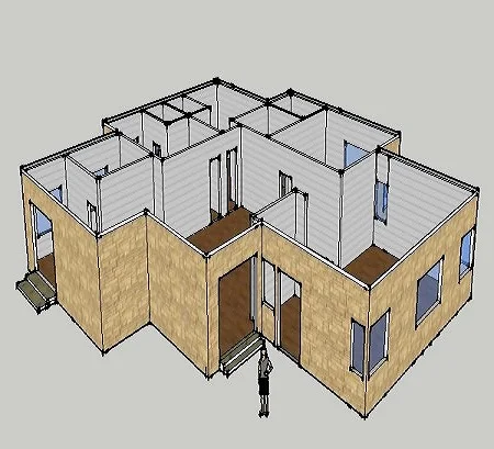  Современная вилла Daquan 260m2 с легким стальным