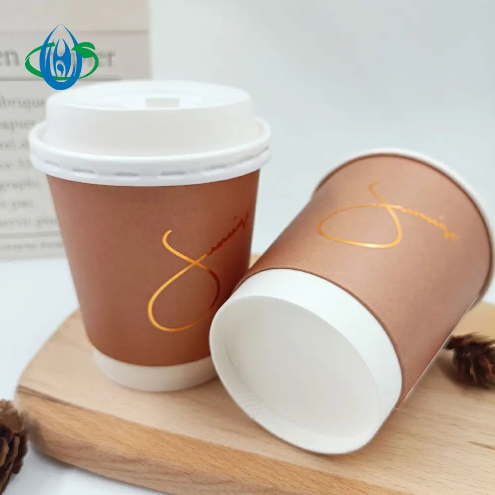 Tall White Smooth Double Wall Paper Hot Cup