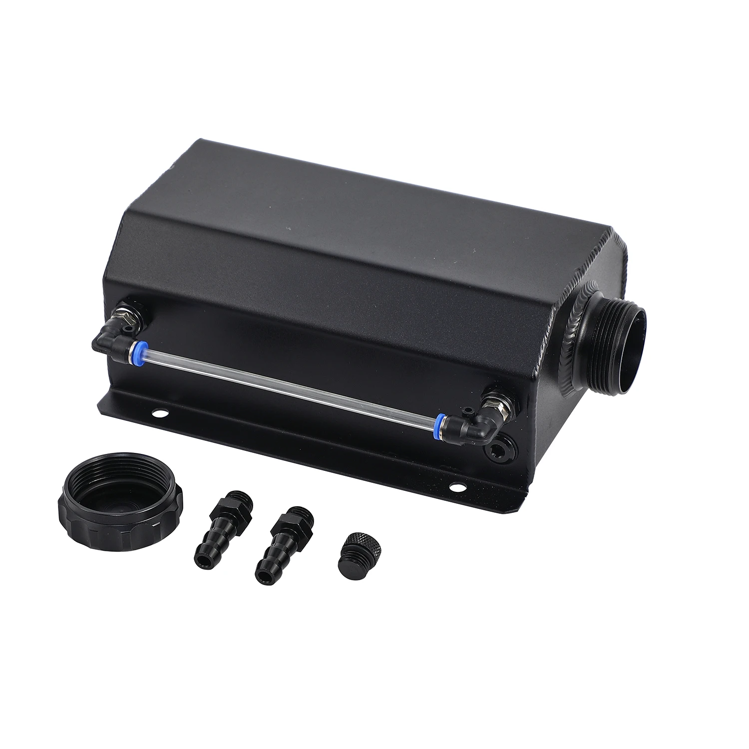 Universal 2L Aluminum Car Engine Oil Catch Can Reservoir Tank High Performance Racing