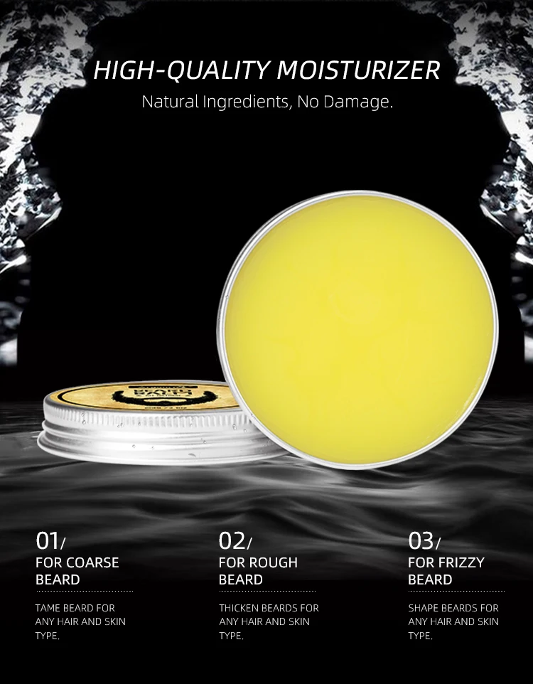 BARBERPASSION private label soften moisturize frizzy organic beard balm 100% organic