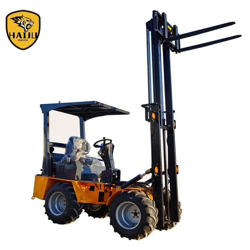 Payload Mini Articulated 4WD Rough Terrain Forklift BF1000 Beehives Carrying Forklift