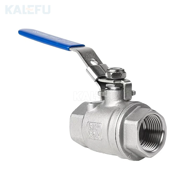 BSPP BSPT NPT 1000wog 1.6mpa 2PC Female Threaded Ss Floating Ball Valve with Lock Manual 304 316 Stainless Steel