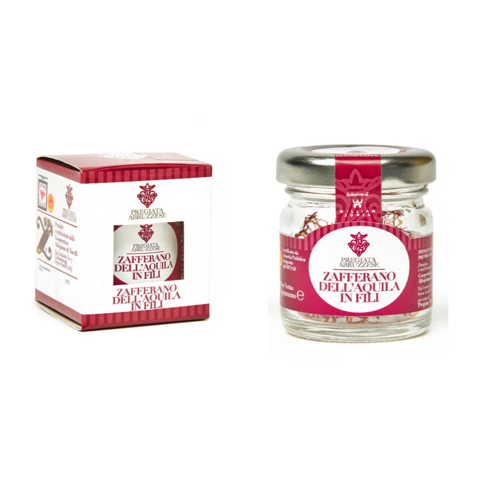 High Quality Refined Saffron with Dried Safflower  Sticks From Abruzzo Made Italy Ideal For Cooking