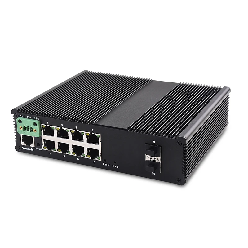 Wholesale High Quality 8 Optical Gigabit Industrial Manageable 3 Port Ethernet Olt Fiber Switch
