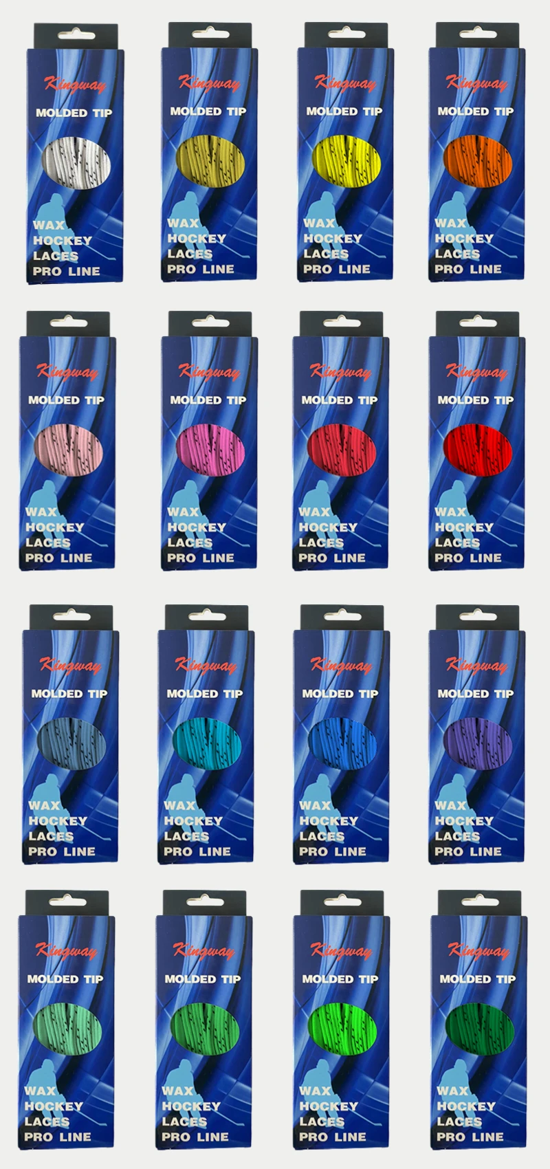 Premium Quality Hockey Skate Laces - 1 Pack - Colored Wax (Choose Your Color) for Youth, Junior and Senior Skates.