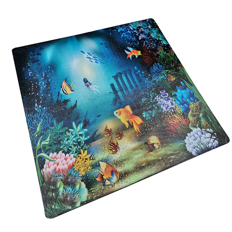 2024 new design factory price ocean animal  fish brightly coloured large  non toxic wholesale baby play eva foam puzzlemat