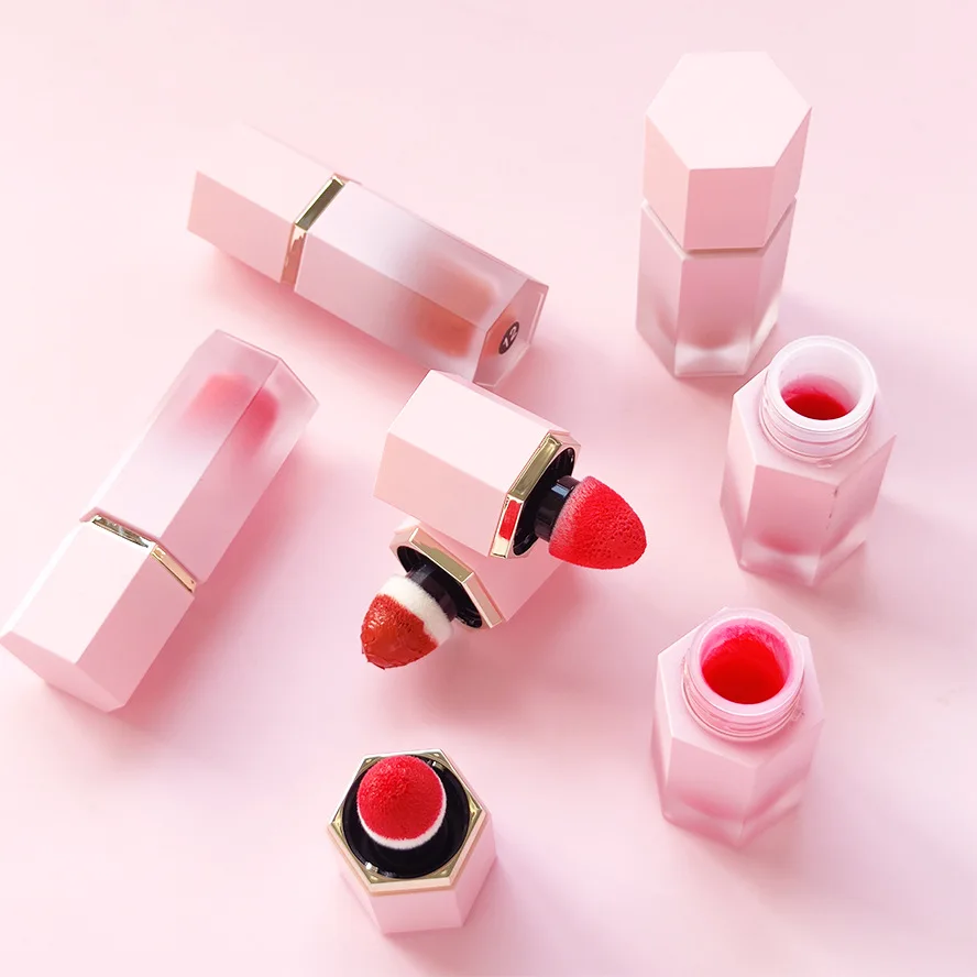 Vegan Custom Logo Makeup Cosmetics Multifunction Liquid Face Blusher Peach Pink Contour Long-lasting Matte Natural Cheek Blush