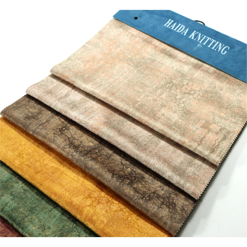 1000 м минимальный объем заказа на каждый цвет полиэфирная голландская бархатная ткань с принтами и клеем для тиснения автомобиля дивана