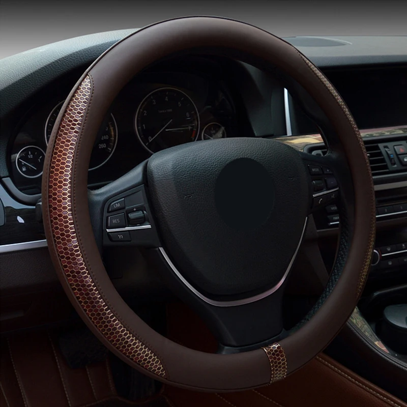 Premium Leather Steering Wheel Cover All