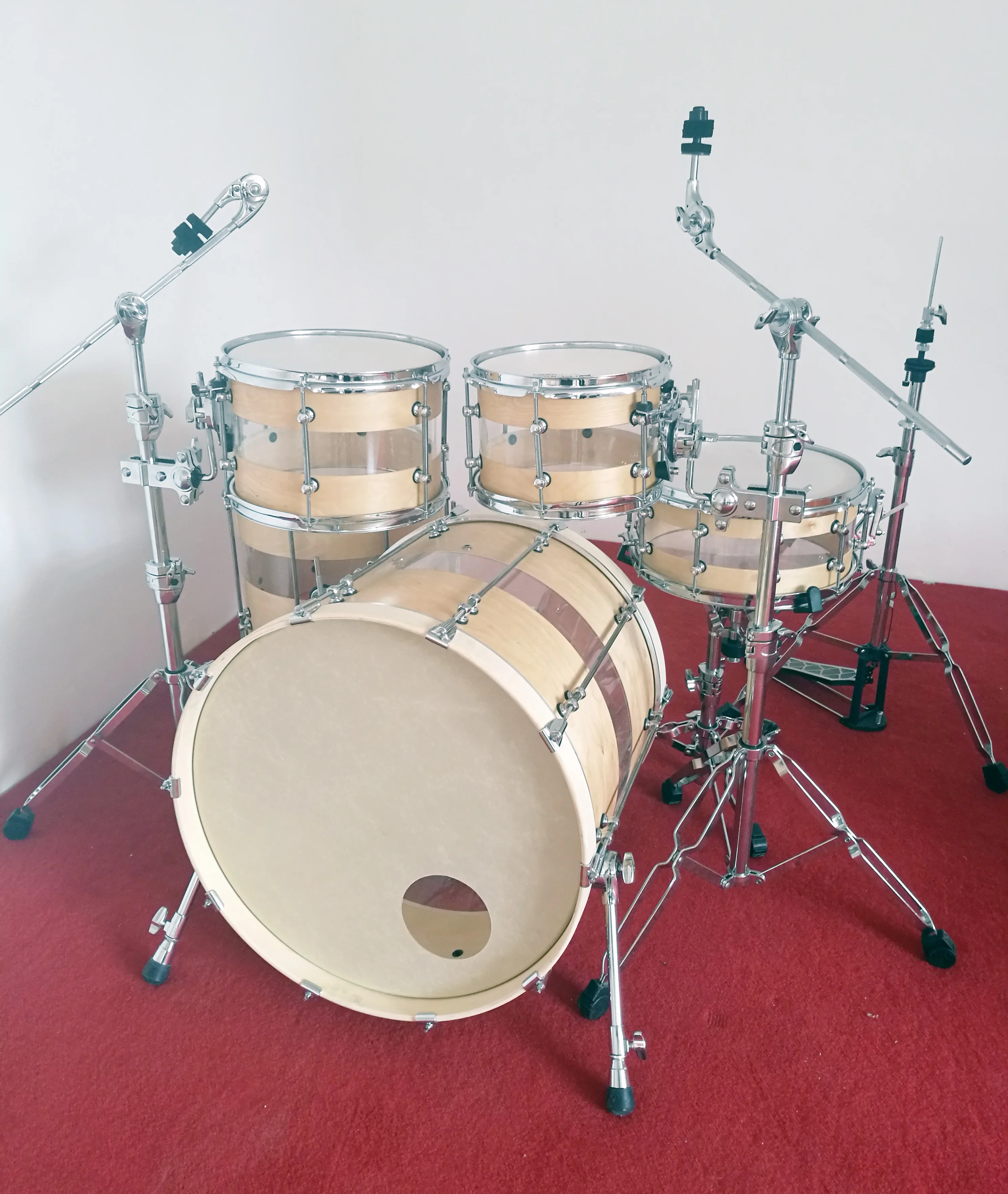 
Birch/Acrylic/Birch Hybrid Shell Drum Set 