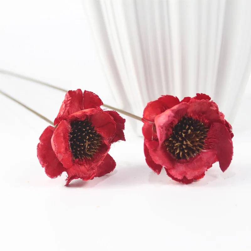 Long lasting dried flower handmade corn poppy flower for for big sales
