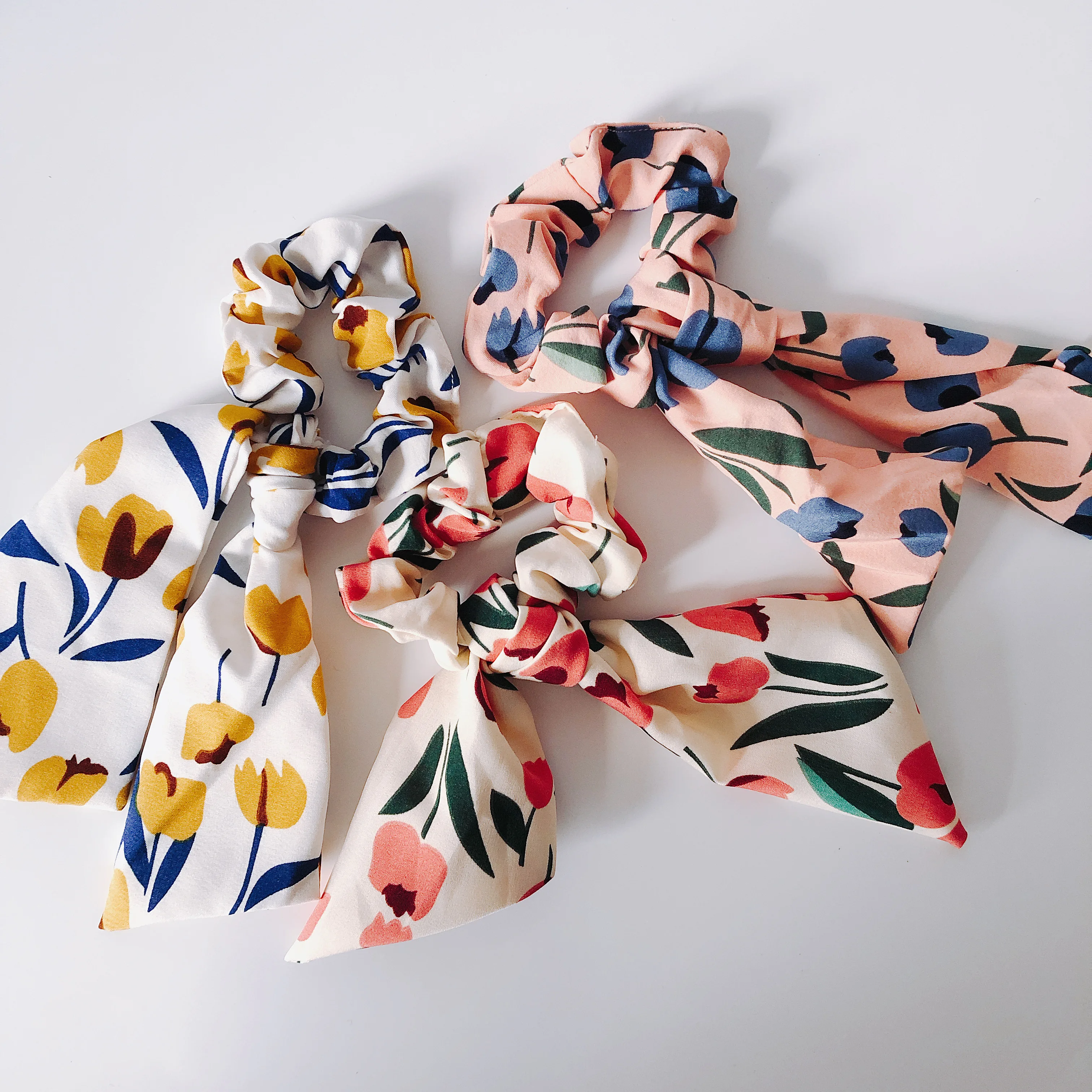 Милые резинки для волос в виде тюльпана, французская ретро-резинка для волос, супер-сказочная резинка для волос для девушек, украшение для волос