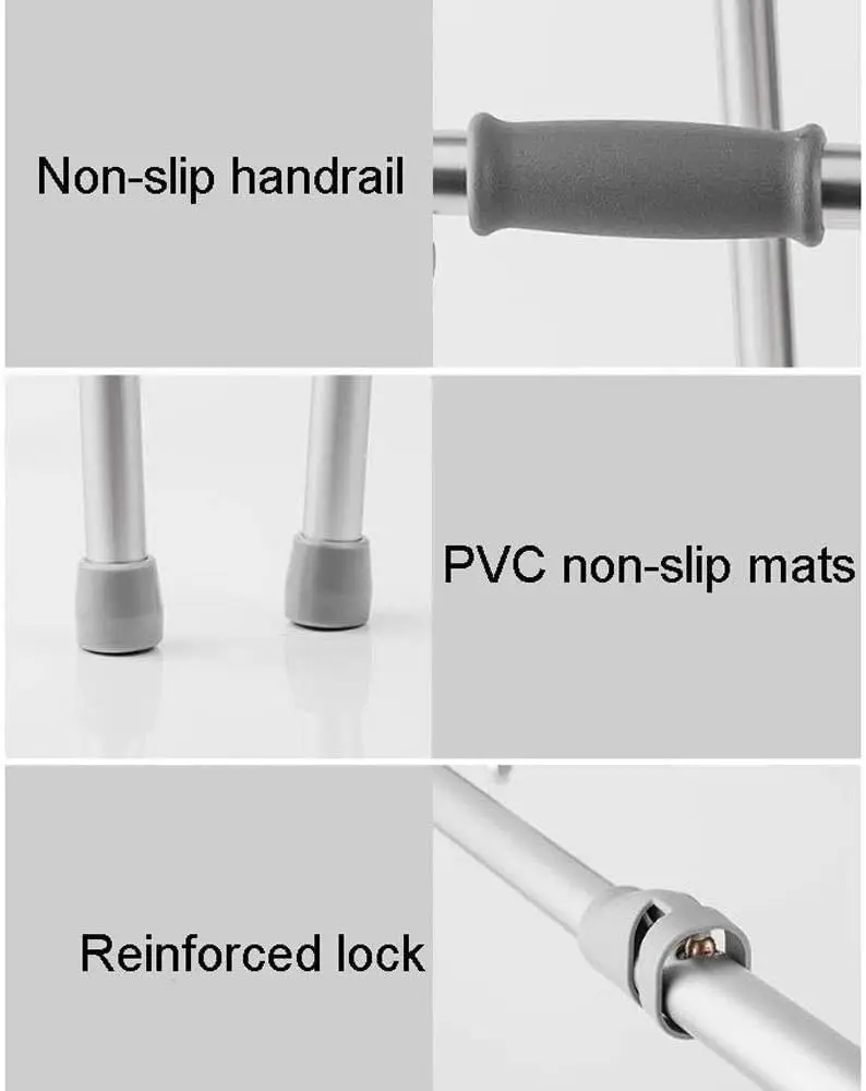Bliss Medical Mobility Aid Heavy Duty Aluminum Disabled Walking Frame Aids Lightweight Portable Folding Medical Walker