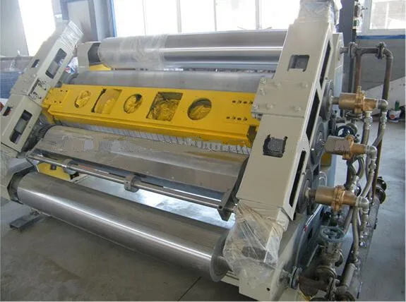 Hot single face carton box production line packaging paper single facer maker cardboard corrugated machine