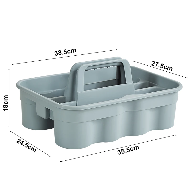 Factory Wholesale Plastic Hand-hold Storage Cleaning Bucket Caddy Organizer Hotel Cleaning Tray Tote Tool Bucket Tool Organizer