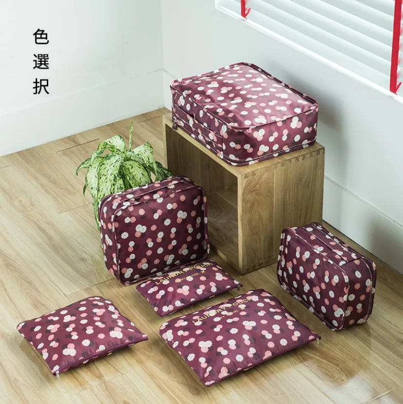 New 6 in 1 Korean  Travelling Bag in Bag / Tas Travel Organizer (6pcs)