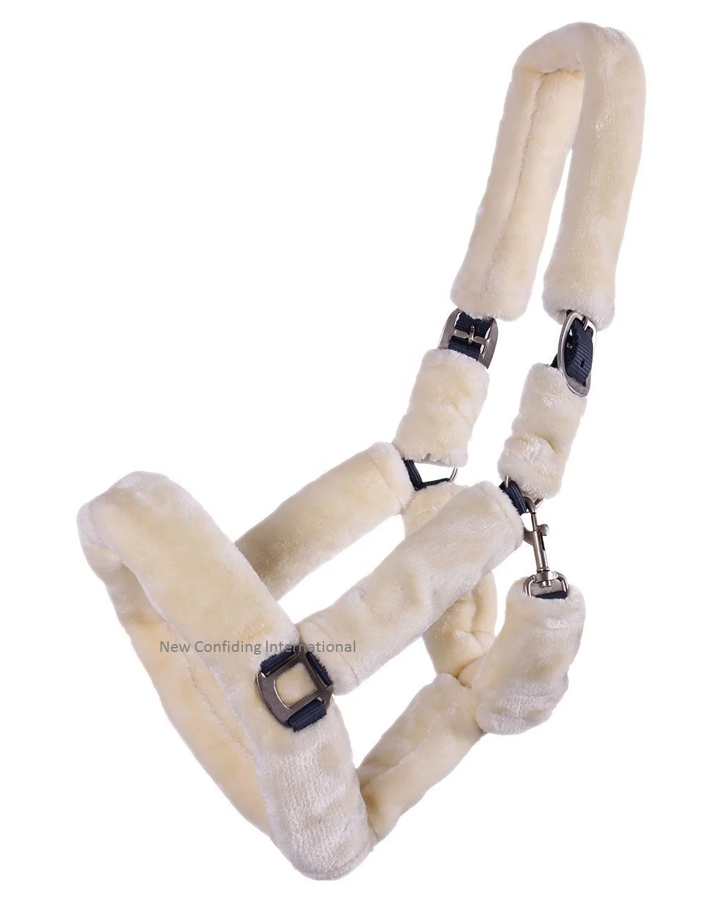 Мягкий регулируемый воротник на голову лошади флисовый меховой оборудование для конного спорта