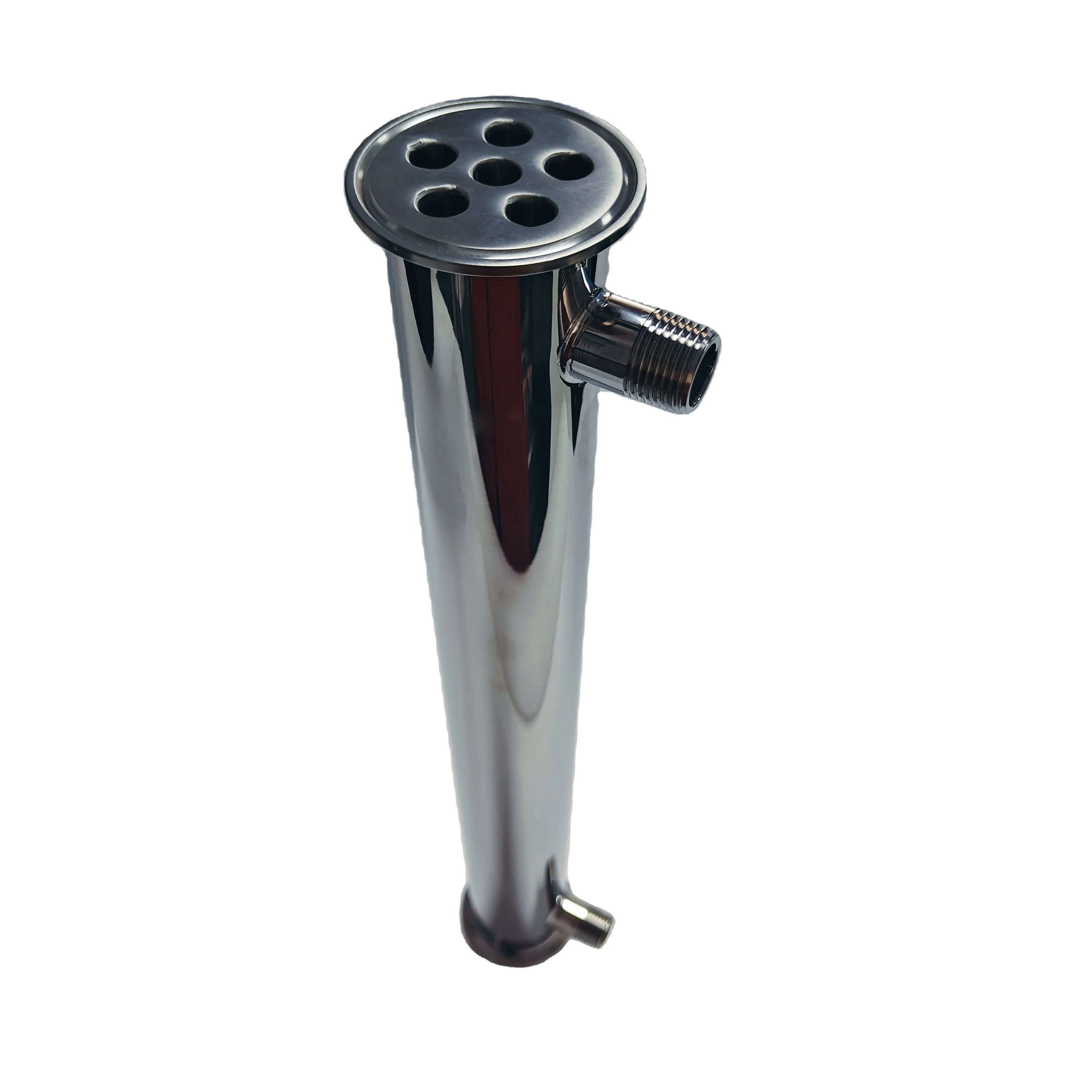 Sanitary Pipes Fitting Stainless Steel 304 Column Beer Brewing Equipment Distillation Filter 6holes Distillation Condenser Tube