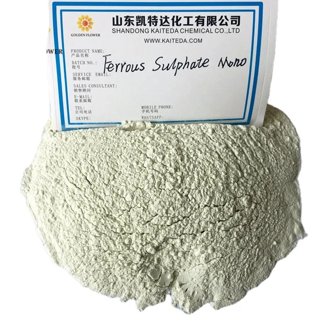 91% min gray-white powder ferrous sulphate monohydrate