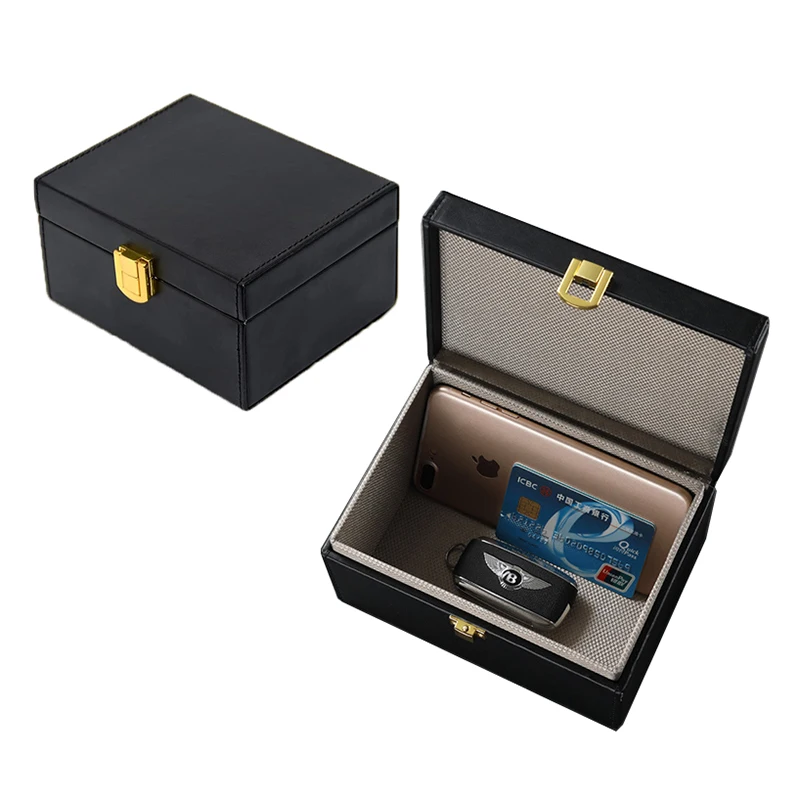 Quality PU Leather RFID Signal Blocking Faraday Box Shielding for Phone Key