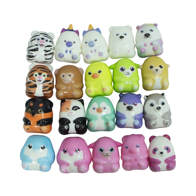 Wholesale Small Pu Slow Rising Animals Shaped Squishies Toys Set Soft Kawaii Birthday Gifts Squeeze Toys For Kids