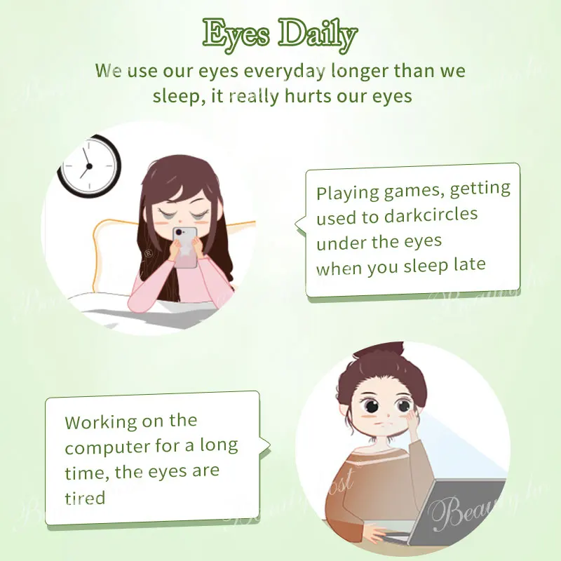 Hot Product Eye Under Eye Mask Moisturizes Steam Heating Olive Eye Patches