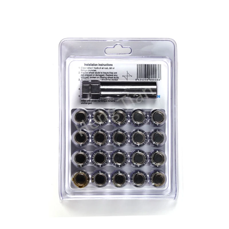 Переменная PCD шлицевая крышка гайка 7/16 дюйма колесная блокировочная гайка для автозапчастей