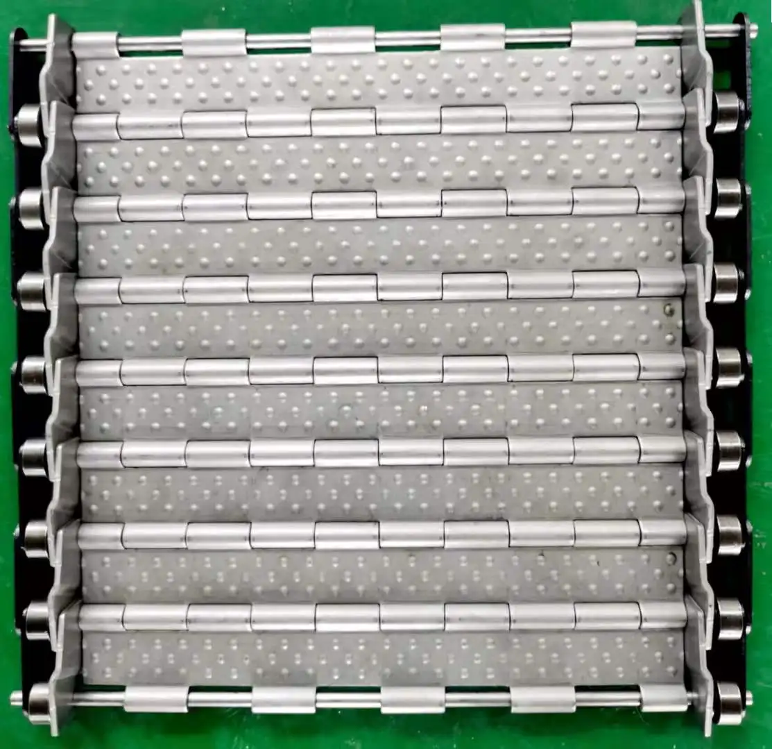 Steel chip removal chain