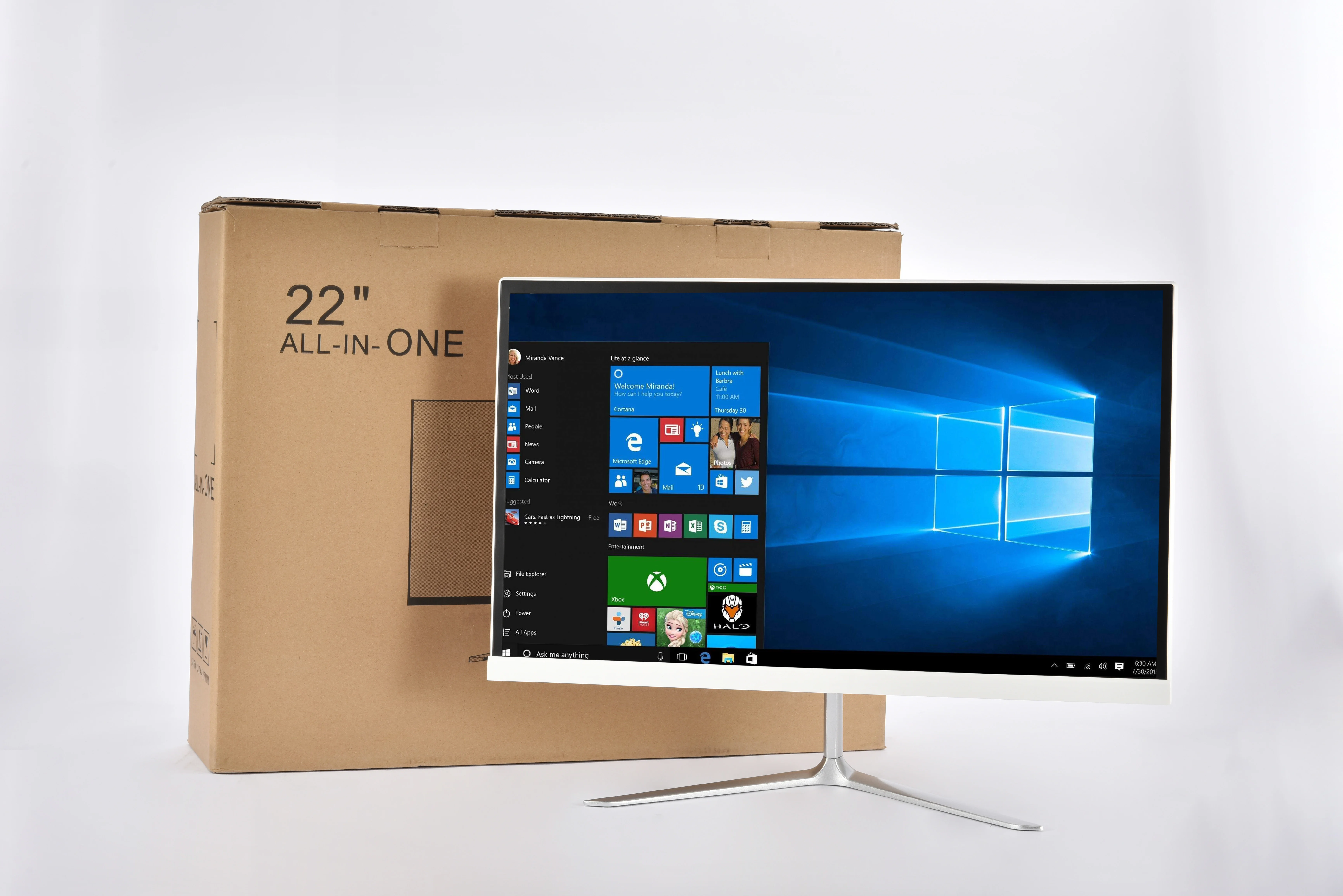 all in one pc 21.5 23.8 inch all-in-one pc OEM brand computer i3 i5 i7 monoblock gaming desktop pc