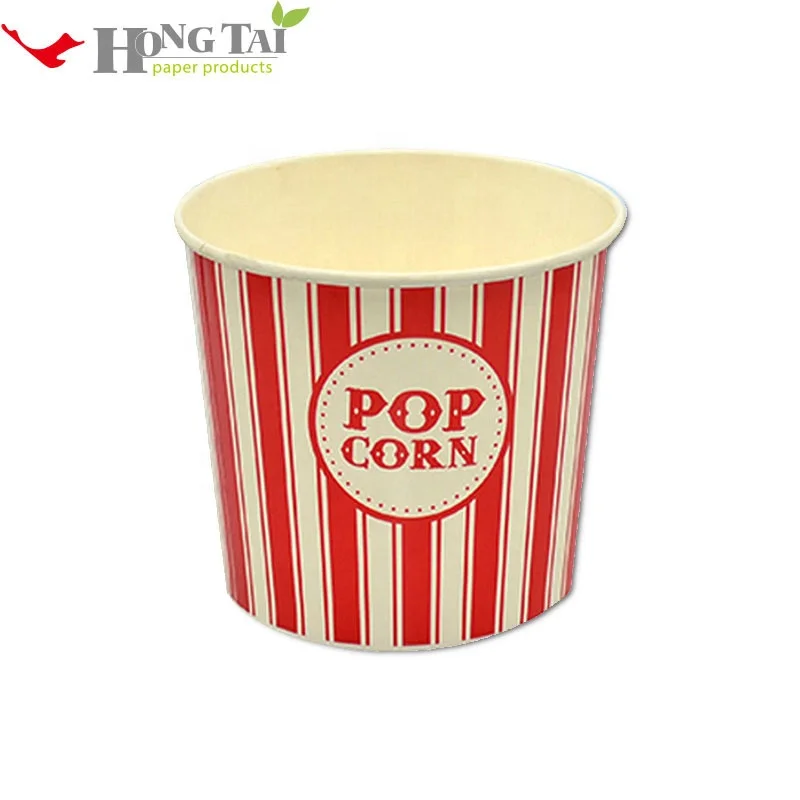 Custom print disposable paper fried chicken paper bucket popcorn paper cup