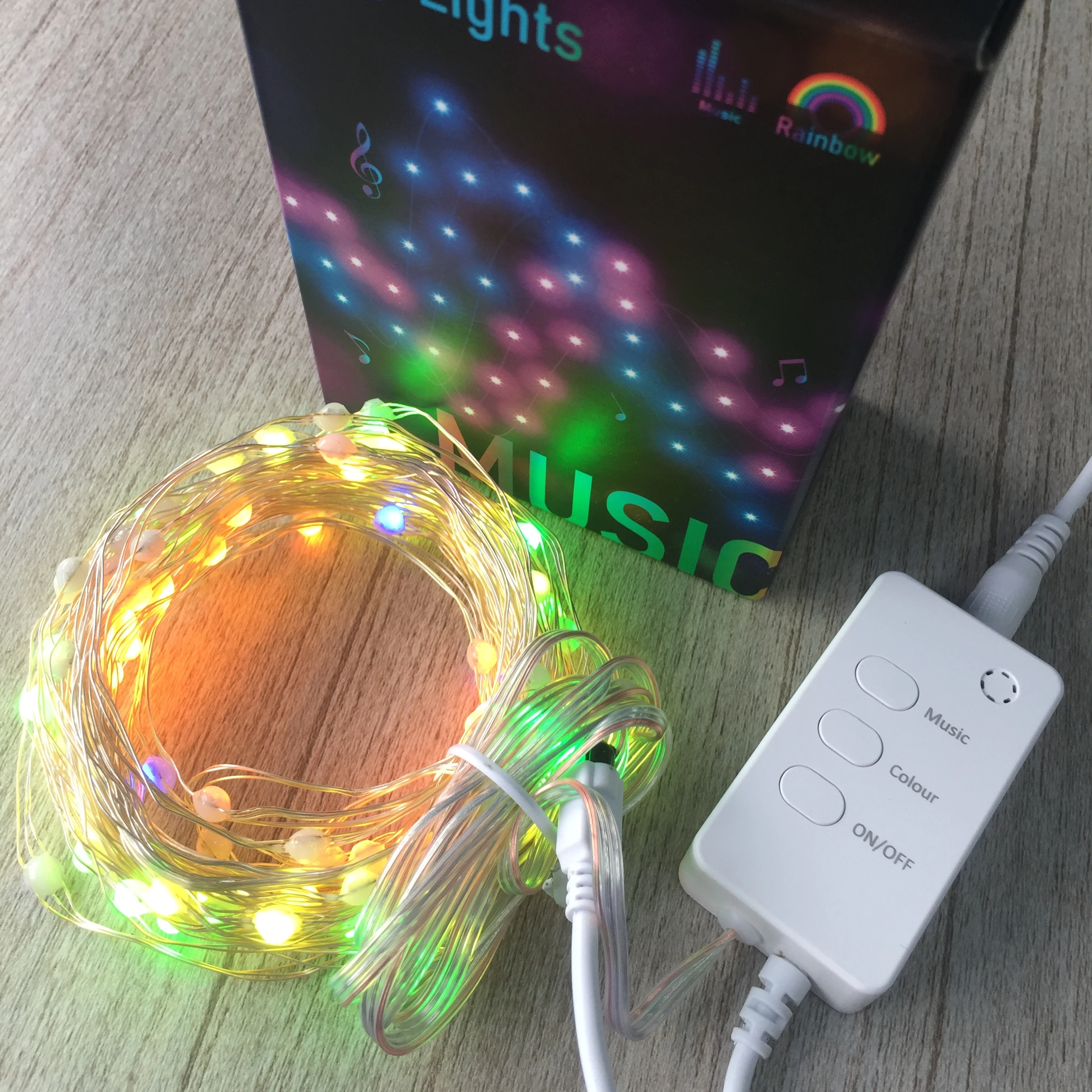 Умная гирлянда RGB с Wi-Fi управлением Сказочная длиной футов медным проводом и дистанционным работает alexa google